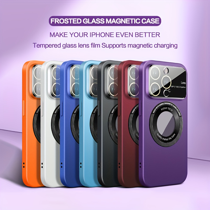 Magnetic Clear pour Iphone 15 Pro Max Ultra Case Magsafe avec protecteur d' objectif de caméra complet, étui anti-rayures pour Iphone 15 Pro Max 15  Ultra