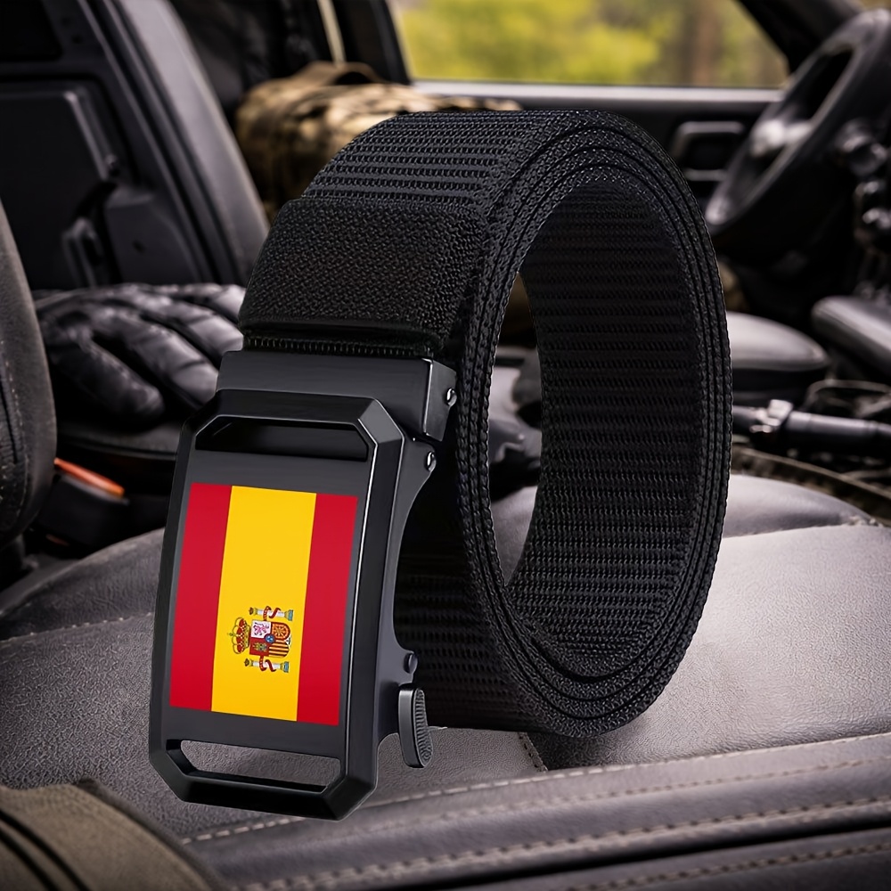 TEMU Nueva Cinturón Casual para Hombre, Cinturón con Hebilla Automática, Cinturón Tejido Multifuncional, Cinturón Deportivo Resistente al , Cinturón