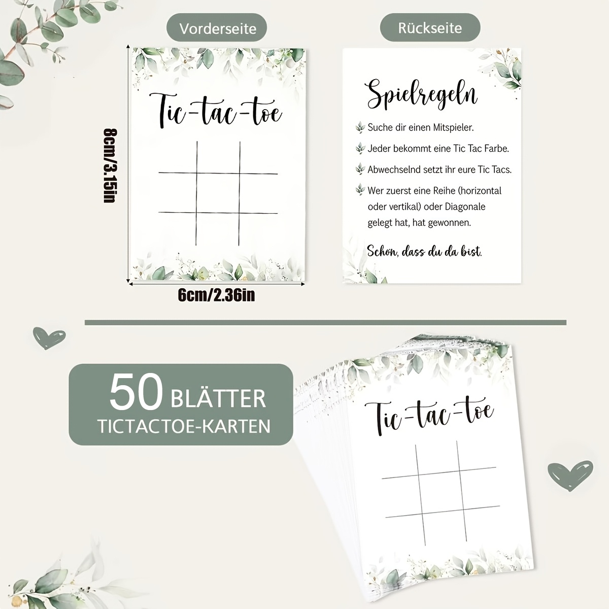 Image of 50pcs/pack Wedding -toe Game Cards, Blank Game Cards, For Guest -toe, Bridal Shower Gifts, Shower, Birthday Party Activities, 3.15x2.36inch