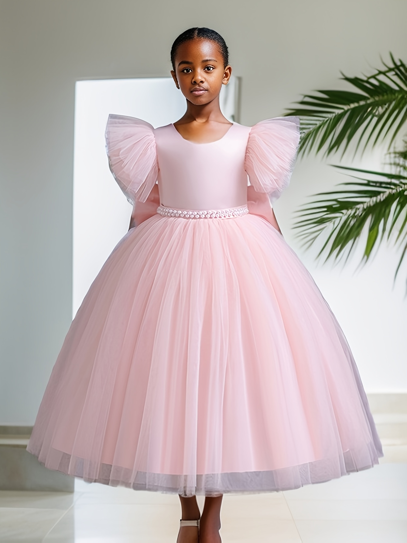 strapless open back dress Buy Dark flamingo pink Kids Party Dresses online | Girls Party Dresses main image 0
