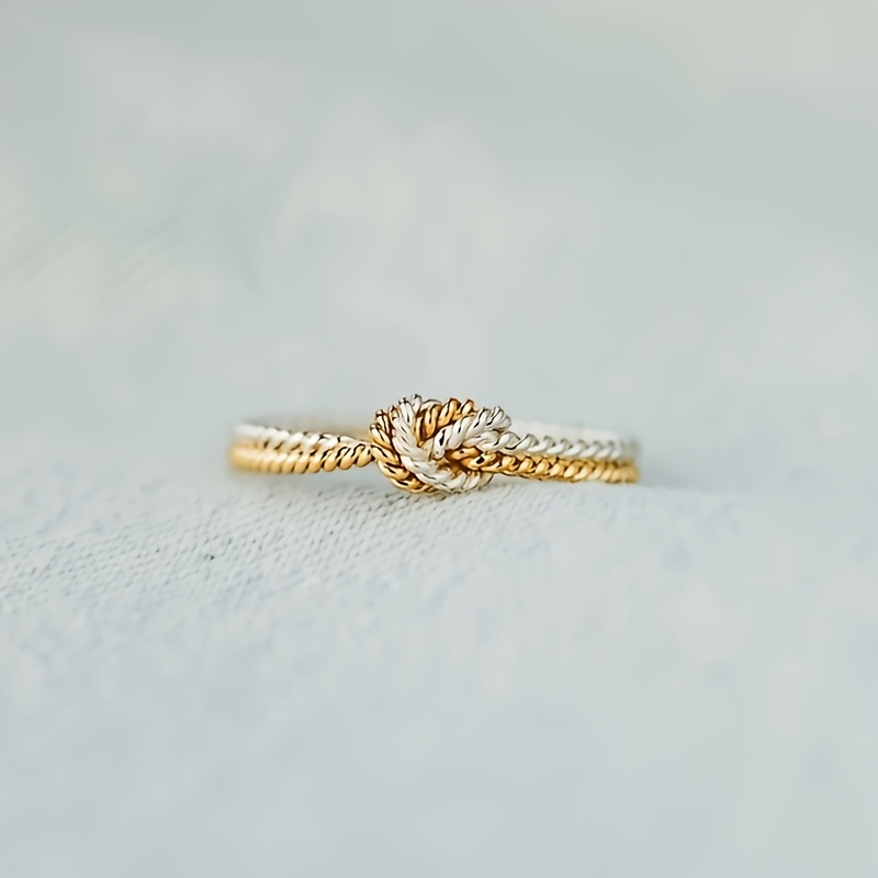 Adjustable Knot Promise Ring for Women