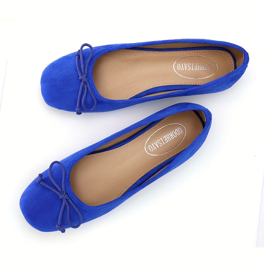 Dress Shoes For Women Business Shoes, Square Toe Ballet Flats Shoes Casual,  Cute Bows Flats For Women, Anti-slip Womens Shoes Dressy For Festival