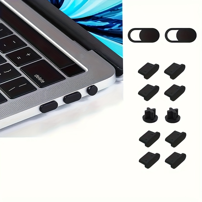 12pcs Dust Cover Port Plugs For 33.02cm M2 M1/ 33.02cm M2 M1/ 38.86cm/ 35.56cm 40.64cm M3 M2 M1, Dust Plug For Usb C