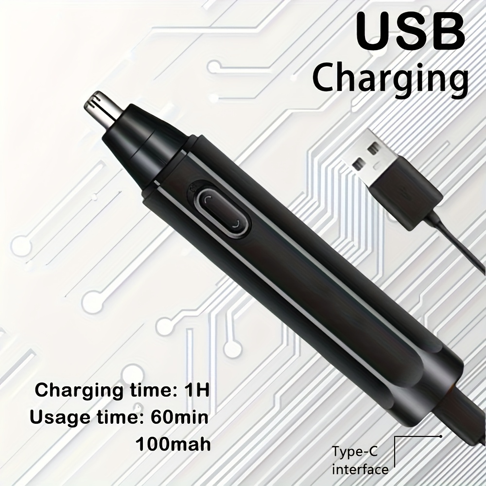 new shaver and hair clipper beauty 4pcs set usb rechargeable hair clipper with lcd display including electric shaver t blade trimmer nose hair trimmer foil shaver ideal fathers day gift Product details 6