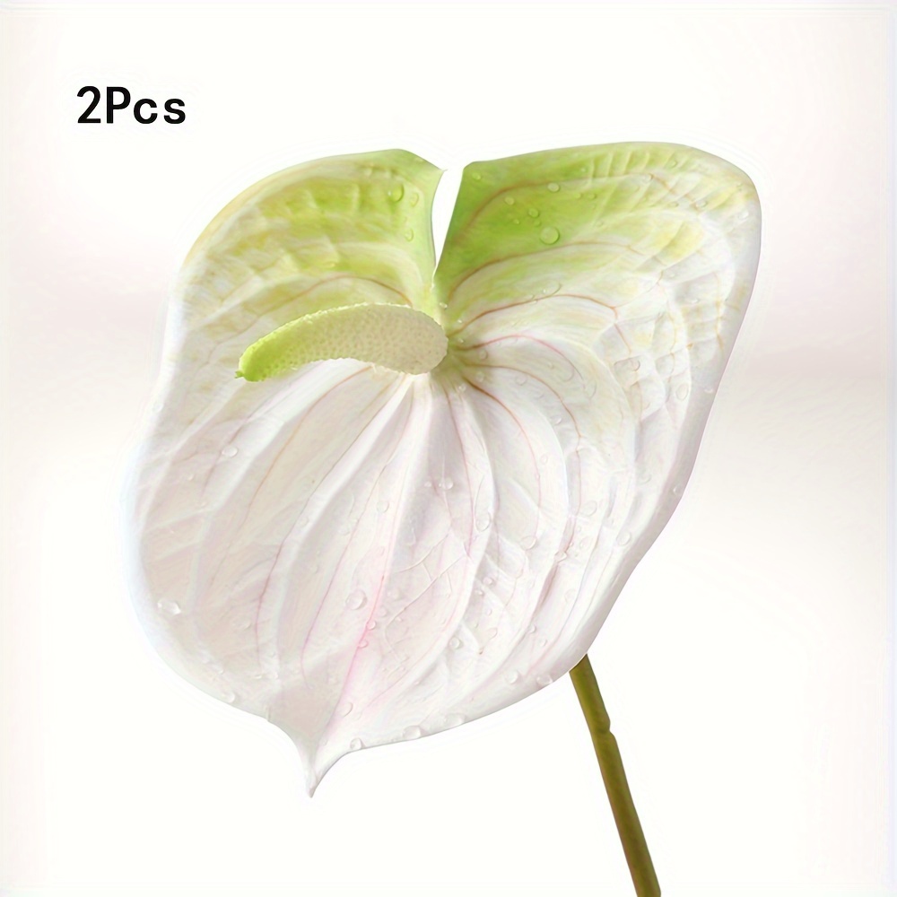 Image of 2pcs Artificial Lily Flowers Faux Flowers For Wedding Bouquets Home Office Centerpieces Arrangements Bridal Shower Wedding Decor