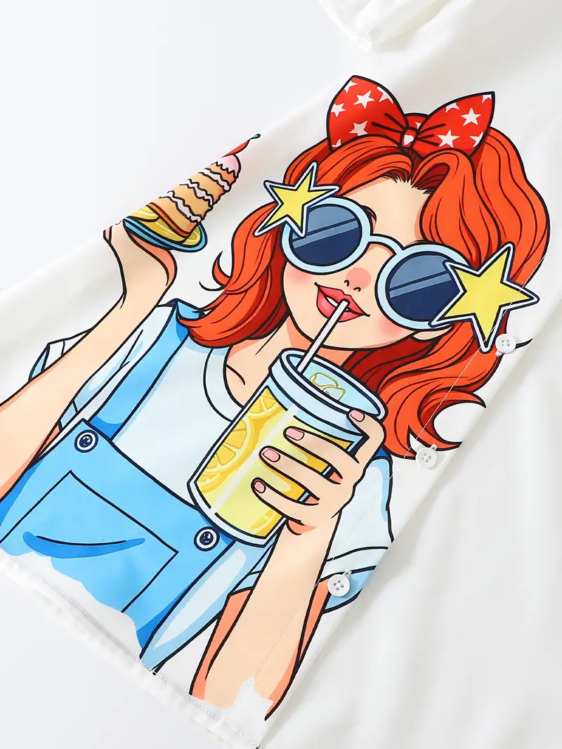 casual dress cartoon Cartoon casual outfit fashion clothing look Royalty-Free Vector