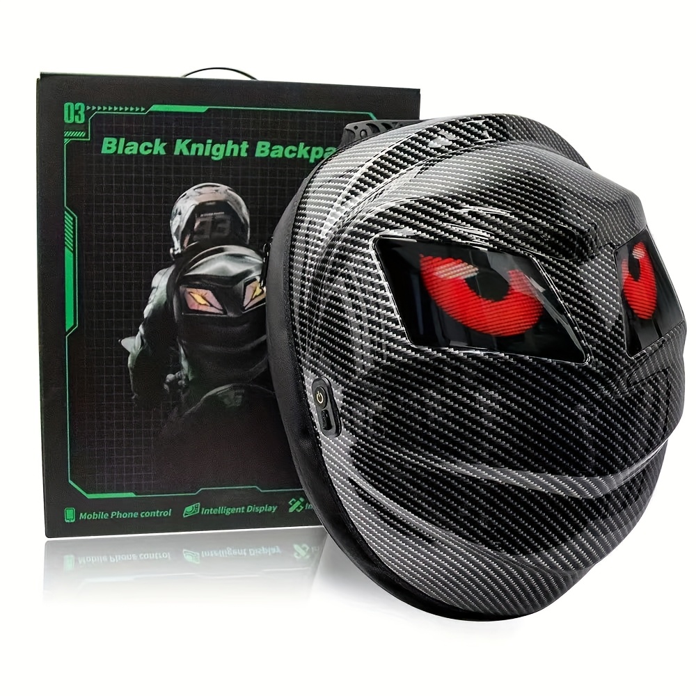 Sac à dos LED lumineux cool pour motards avec casque intégral, offrant une capacité de stockage super large – Image 6