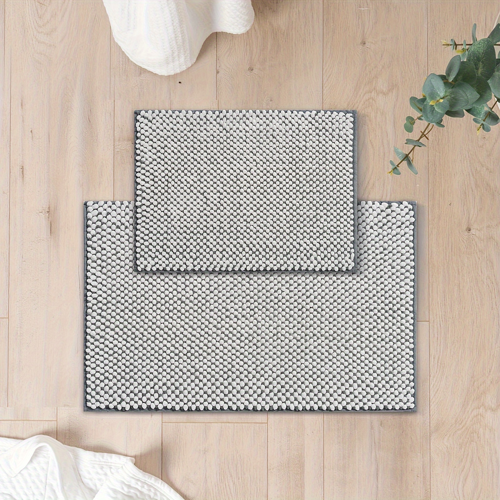 

Freshmint Chenille Bathroom Rugs Sets 2 Piece