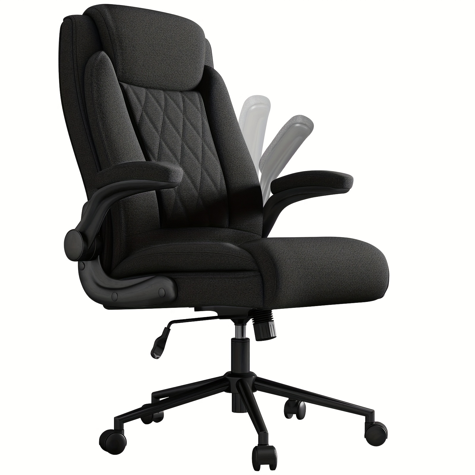 Image of Executive Office Chair, 500 Lb Heavy Duty Large And High Home Office Chair, Ergonomic Neck, Back, Waist Support, 5 Leg Silent Wheel, Suitable For Home Computer Desk, Desk