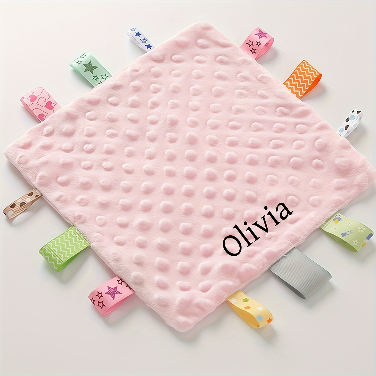 Image of Senyue Embroidered Name/text Blanket - Custom With Name/message & Date, Soft Bedspread Suitable For Gifts, Decor, Wedding - Contemporary Embroidery Bedspread, Handwashable