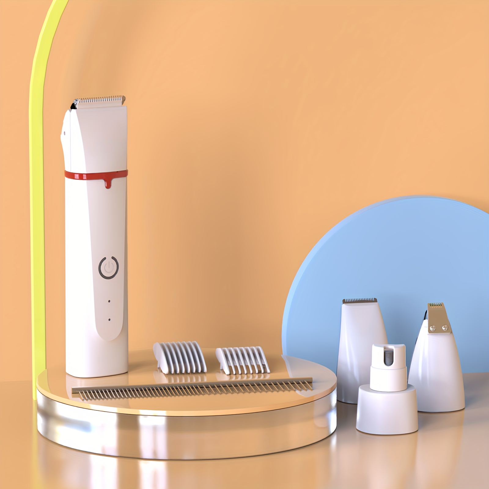 TEMU Advwin 4in1 Dog Clipper Dog Grooming Kit With Pet Nail Grinder, Pet Clippers, Usb Rechargeable Cordless, Pet Hair Trimmers For Small