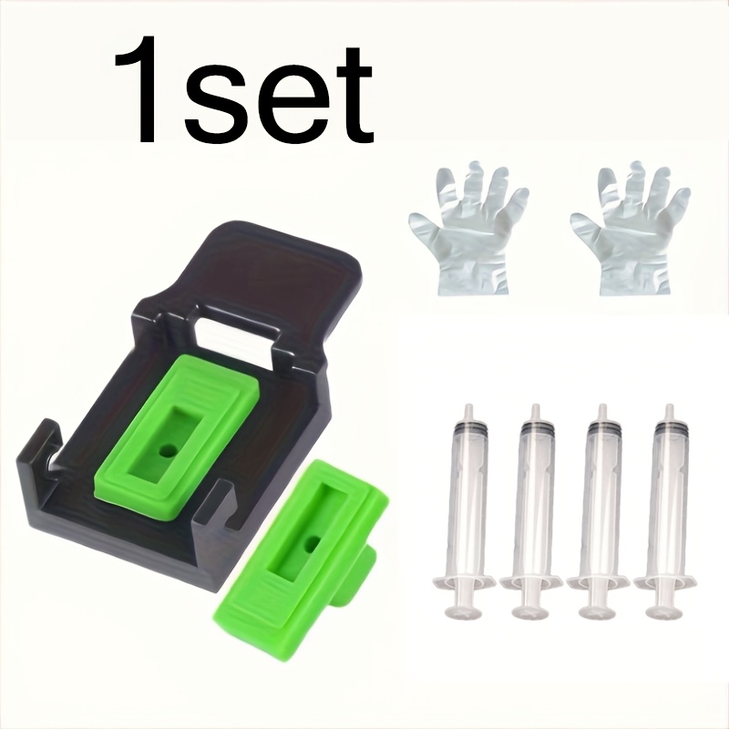 TEMU Kit de recharge d'encre compatible pour cartouches Canon , convient aux cartouches noires et couleur. Comprend des outils de réparation de