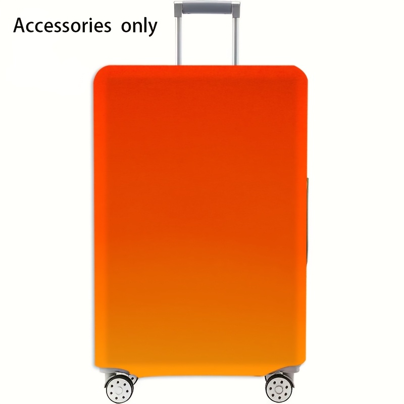 TEMU Suitable For Travel Essentials: Luggage Cover Compatible For 45.72-81.28cm Suitcases, High-elastic Dustproof Scratchproof Cover With Orange