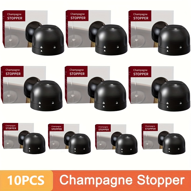 Lot De 4 Bouchons De Bouteille Réutilisables - Hermétiques Pour Vin, Bière, Champagne - Lavables Lave-vaisselle
