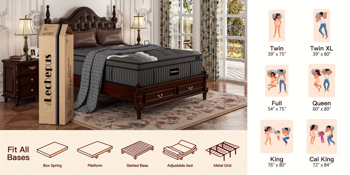 Lechepus Supportive Memory Foam Hybrid Mattress