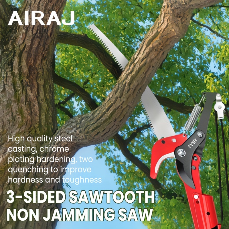 

High Branch Saw Telescoping Pole Saws For Tree Trimming, Extendable Tree Trimmer Pruning Saw For Branches, Manual Branch Cutter Tree Pruner