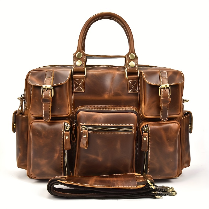Stylish Coffee Leather Fashion Bag