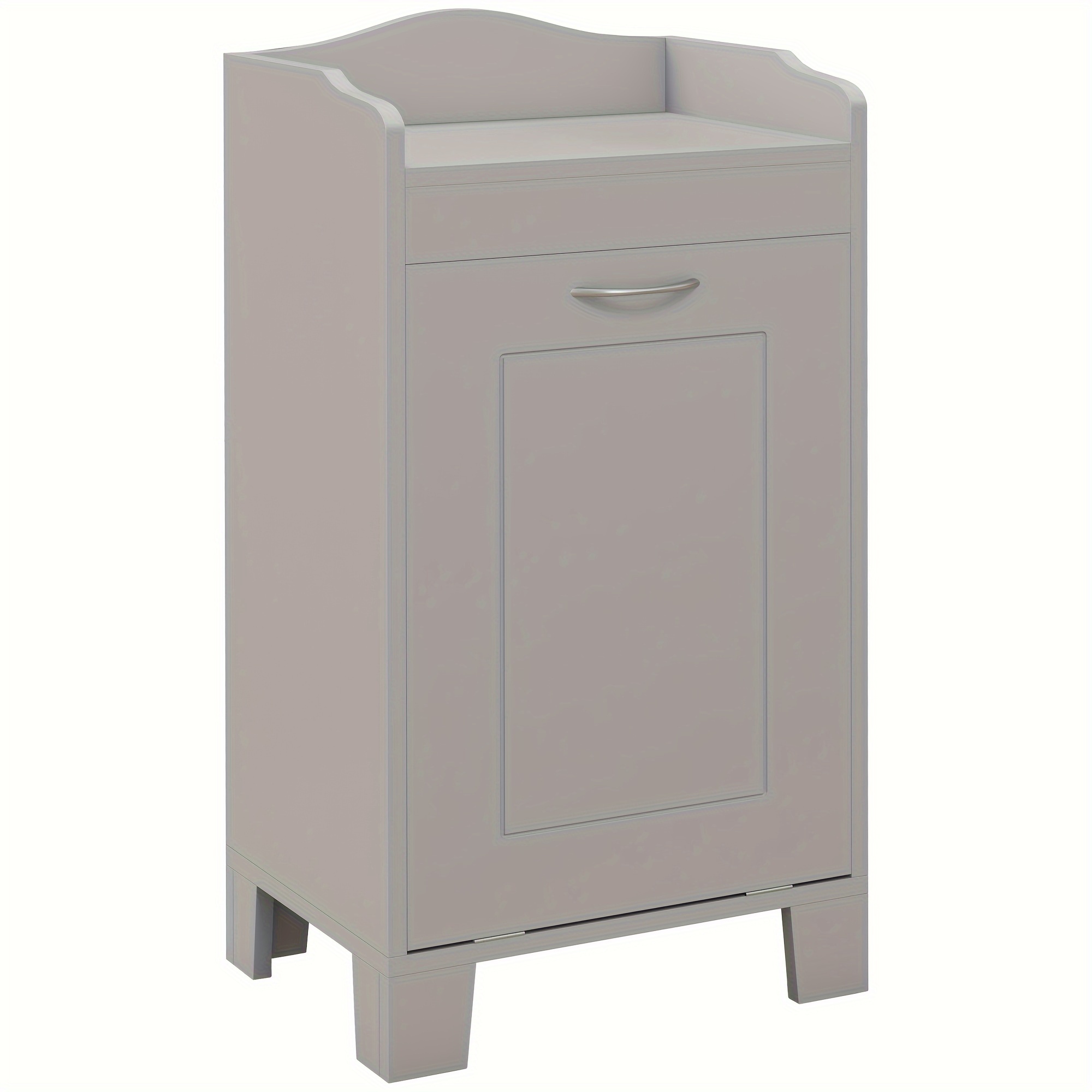 

Homcom 31" Tilt Out Laundry Hamper, Free Standing Home Organizer Hamper, Bathroom Storage Cabinet, Gray