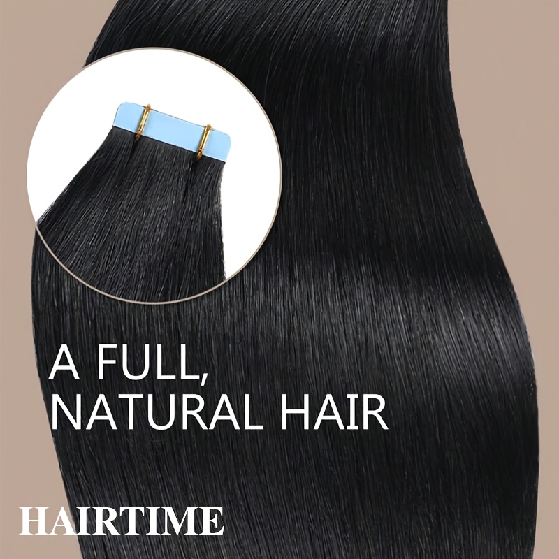 Image of Black And Blonde Human Hair Extensions With Highlights, Featuring A Straight Seamless Skin Weft, Ideal For , Parties, And Professional Settings