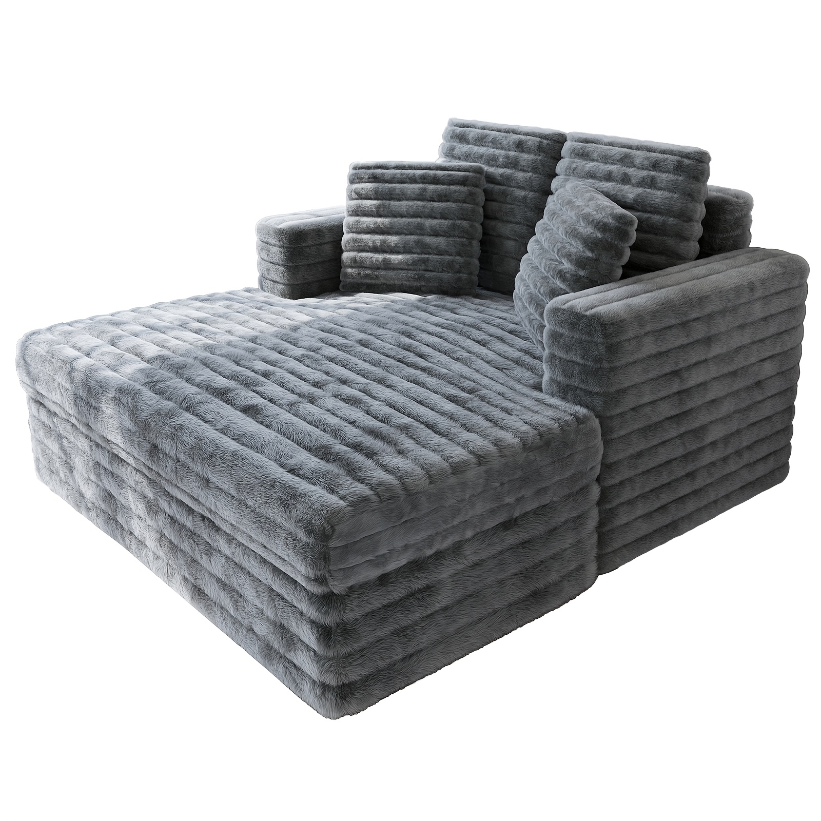 TEMU Jocisland Indoor Chaise Lounge, A Sofa Bed With Cushions And Armrests, A Cozy Sleeper Chair For Your