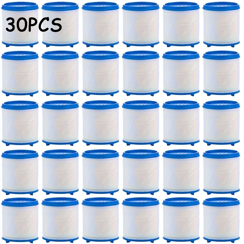 Image of 30pcs Of Replacement Water , High-quality Pp Cotton Filters Designed For Faucet And Shower Head , Compatible With Universal Sink Faucet Purifiers