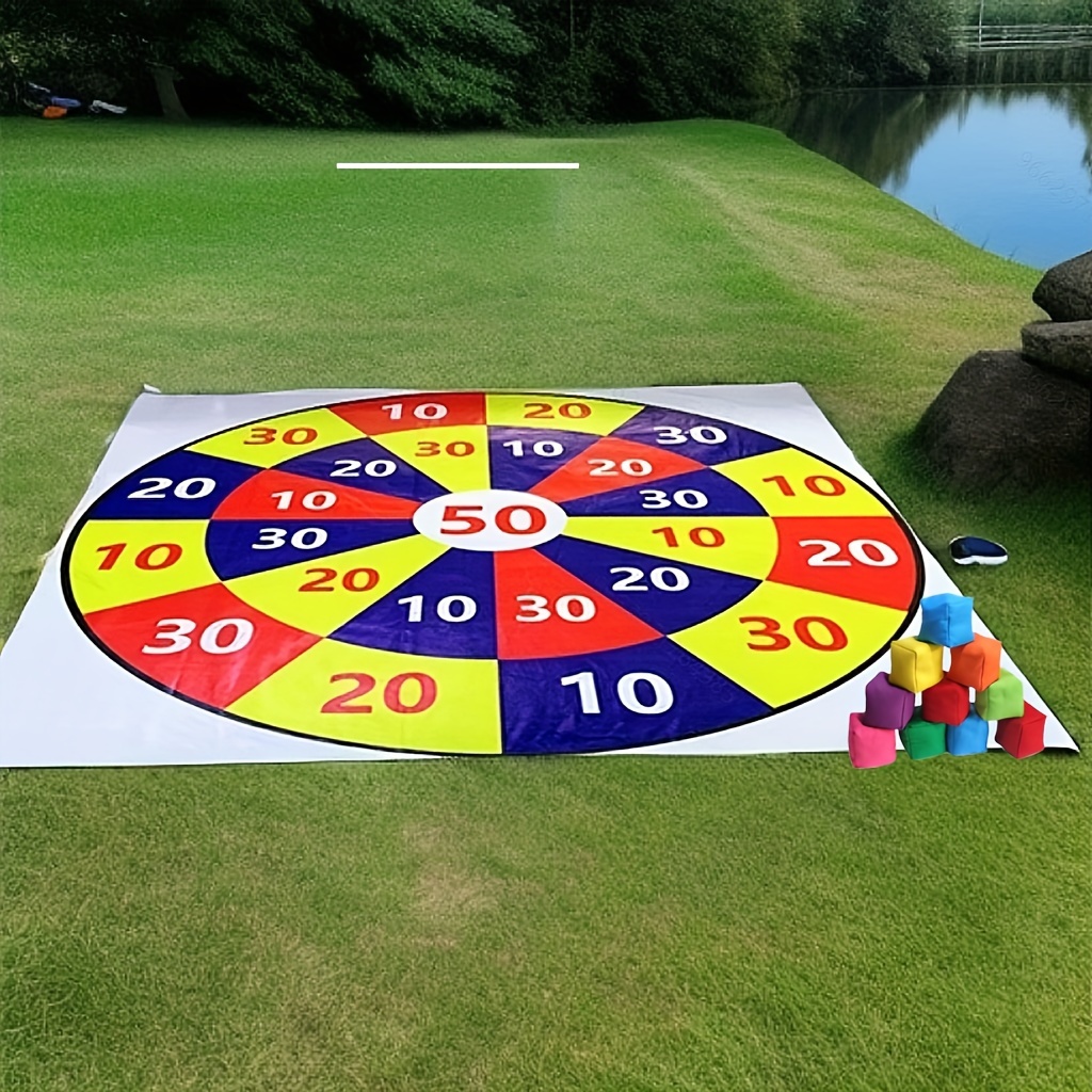 

1set Throwing Game Set With Target Board And 4pcs Sandbags, Carnival Party Toss Game Supplies For Outdoor Sports Competition, Outdoor Camping Picnic Activities Supplies