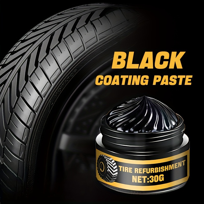 tire rejuvenating paste for restoring black color long lasting formula to prevent whitening cracking and aging plastic parts refurbishing covering scratches maintenance wax for bicycle and motorcycle tires details 3