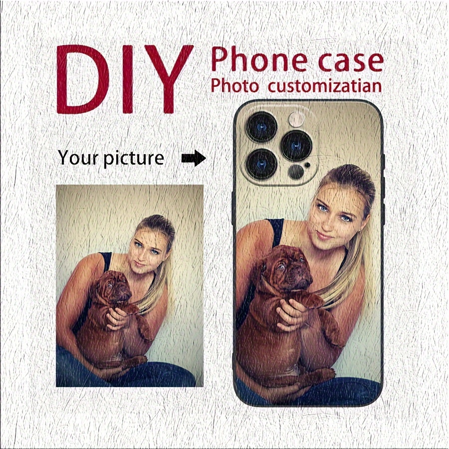 

Customizable Silicone Phone Case For Models Xs, Xr, X, 7, 8, 11, 12, 13, 14, 15 – Diy Personalized Photo Phone Case, Black Series, Ideal For