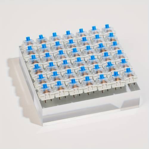 50pcs 100pcs practical blue switches mechanical keyboard diy hot swappable cross stem sound ideal for office and gaming included keycap puller