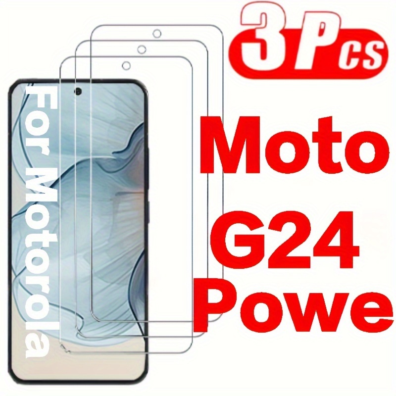 

Lot de 3 Verres Trempés pour pour Moto G24 Powe Film Protecteur d'Écran