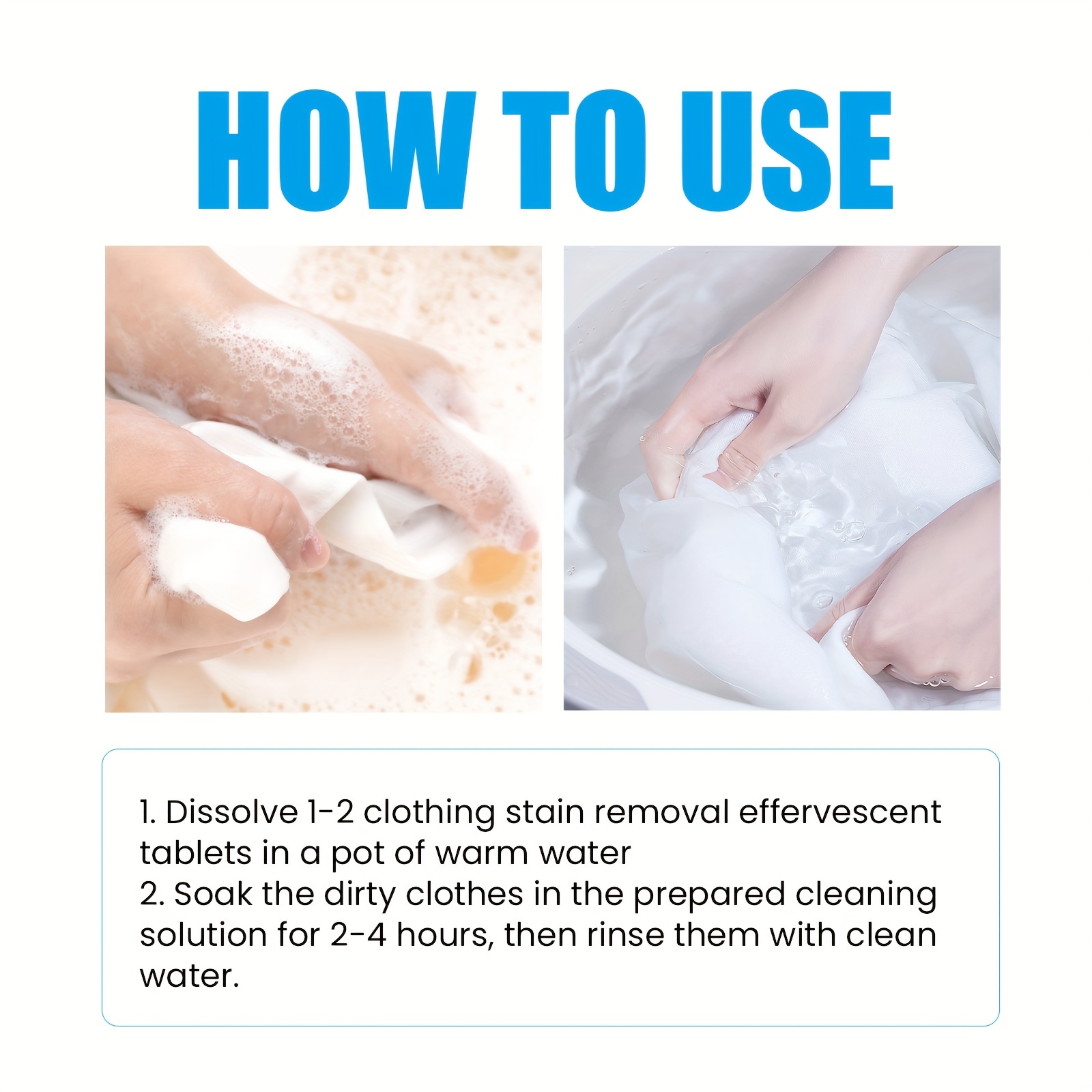 20pcs clothes stain remover effervescent tablets eliminates yellowing oil grease stains essential home cleaning tool details 8