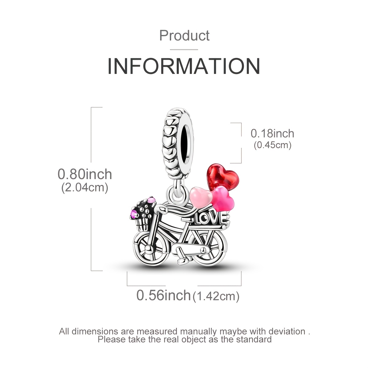Silvery Color Charms Beads for DIY Bracelet Jewelry Making