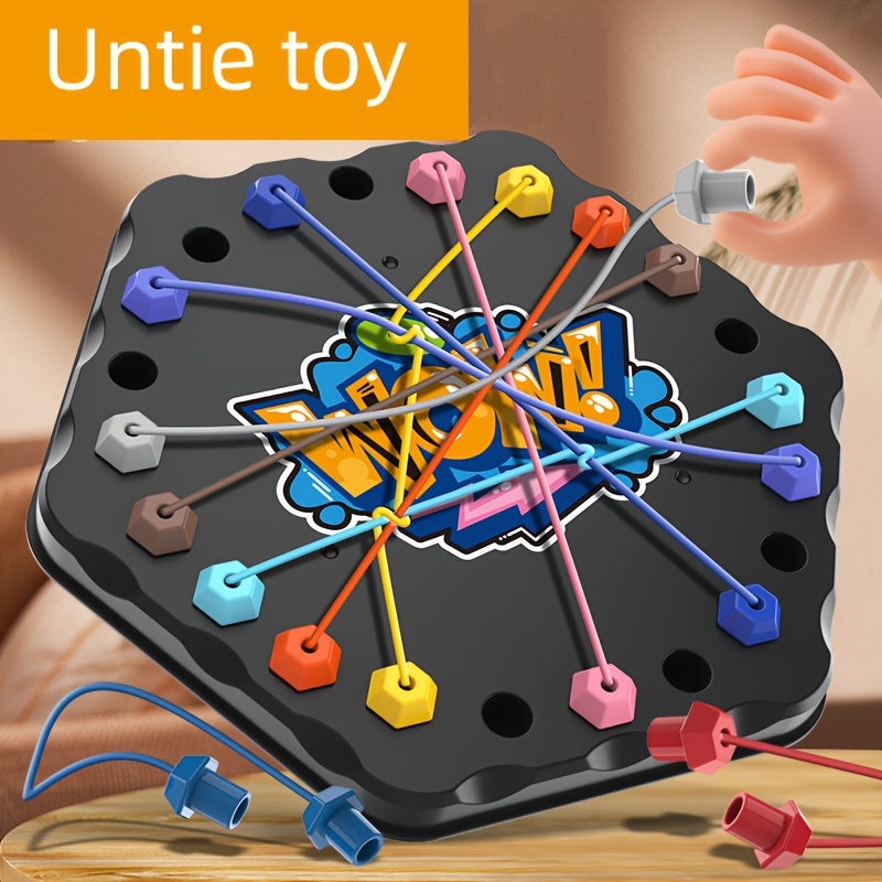 rope puzzle game colorful lawn   game for   and parties plastic educational toy set with multiple components outdoor game vibrant   durable plastic construction string gam details 0