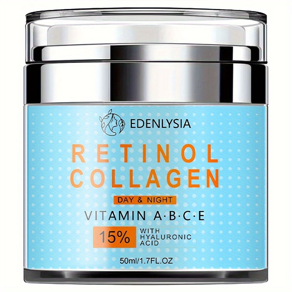 Suitable for All Skin Types Retinol Collagen Cream, Hyaluronic Acid Moisturizing, Vitamin C and E, Plant Squalane - Image 2