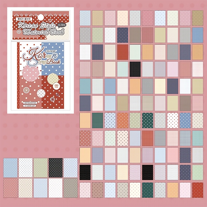 TEMU Novo Livro de Material para M5, 120 Páginas por Livro, Tamanho da Página Interior 7.4 X 10.5 Cm / 2.91 X 4.13 Polegadas, Papel Base Minimalista
