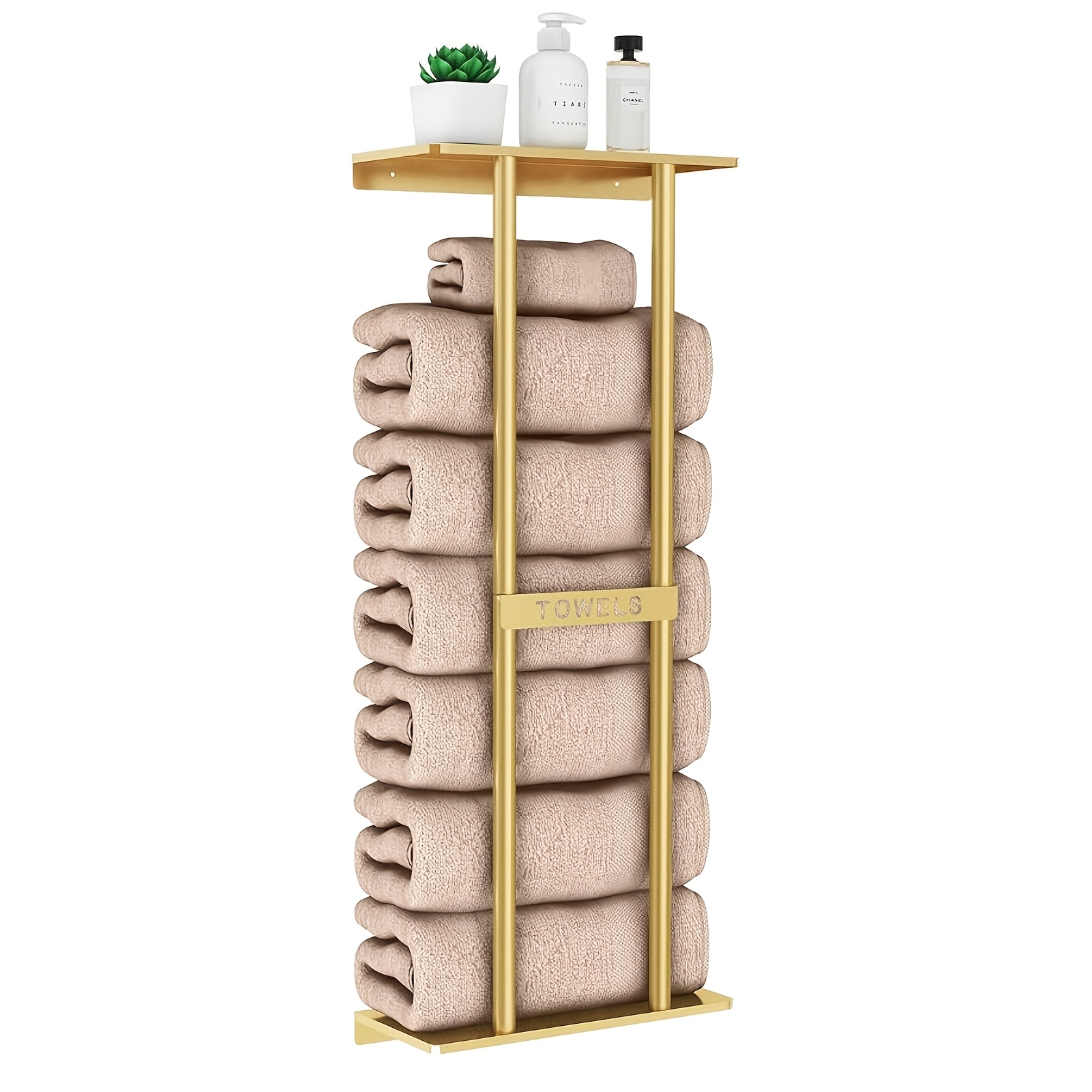 Wall-mounted Towel Holder For The Bathroom, Designed For Storing Rolled Towels, Measuring 30 Inches, Towel Racks