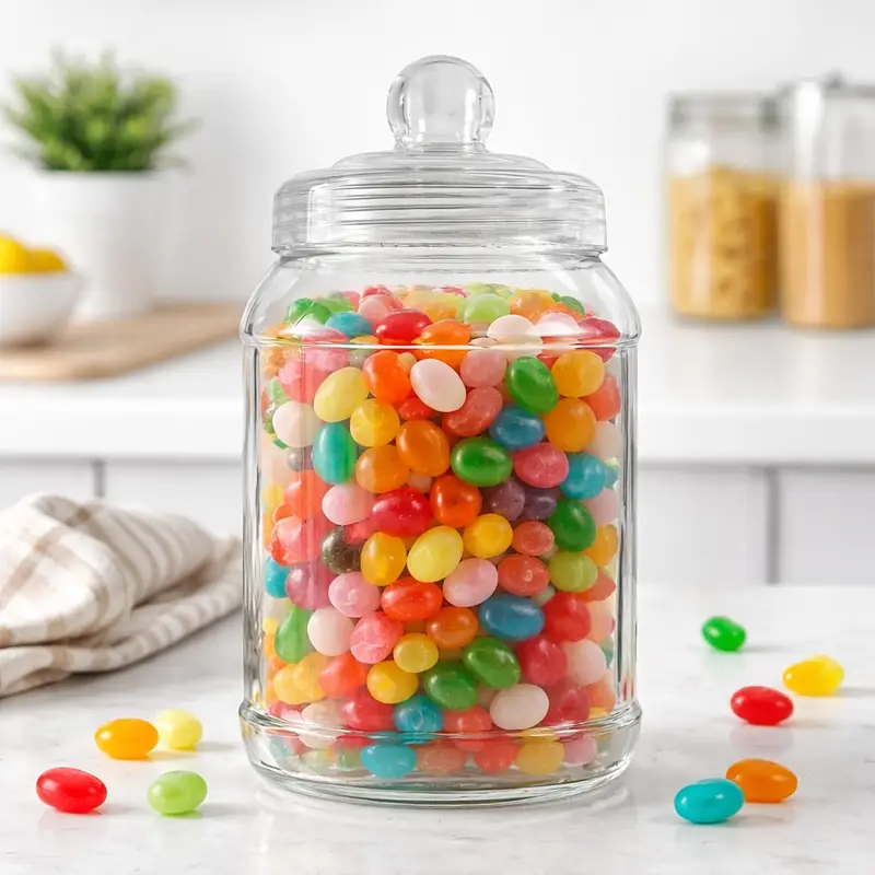 3er/12er pack 1300ml durchsichtiges süßigkeitenglas