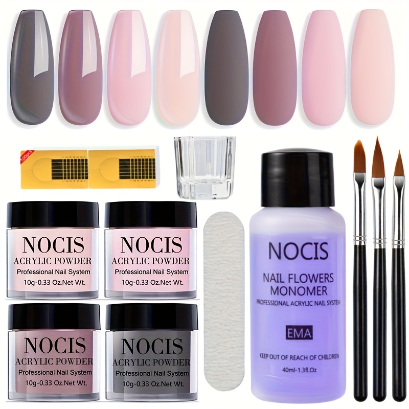 Acrylic Nail Kit - 3d Designs, French , And Nails With This Professional-grade Set - No Lamp Needed For Stunning