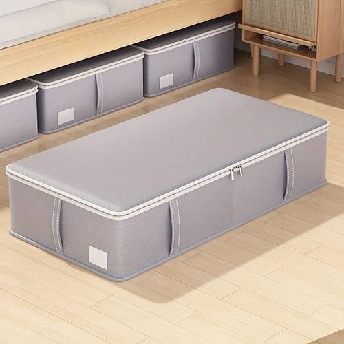 a large capacity fabric storage box for under the bed a storage container suitable for clothes blankets and additions featuring a lid multi layer classification and designed for organizing clothing and under bed storage