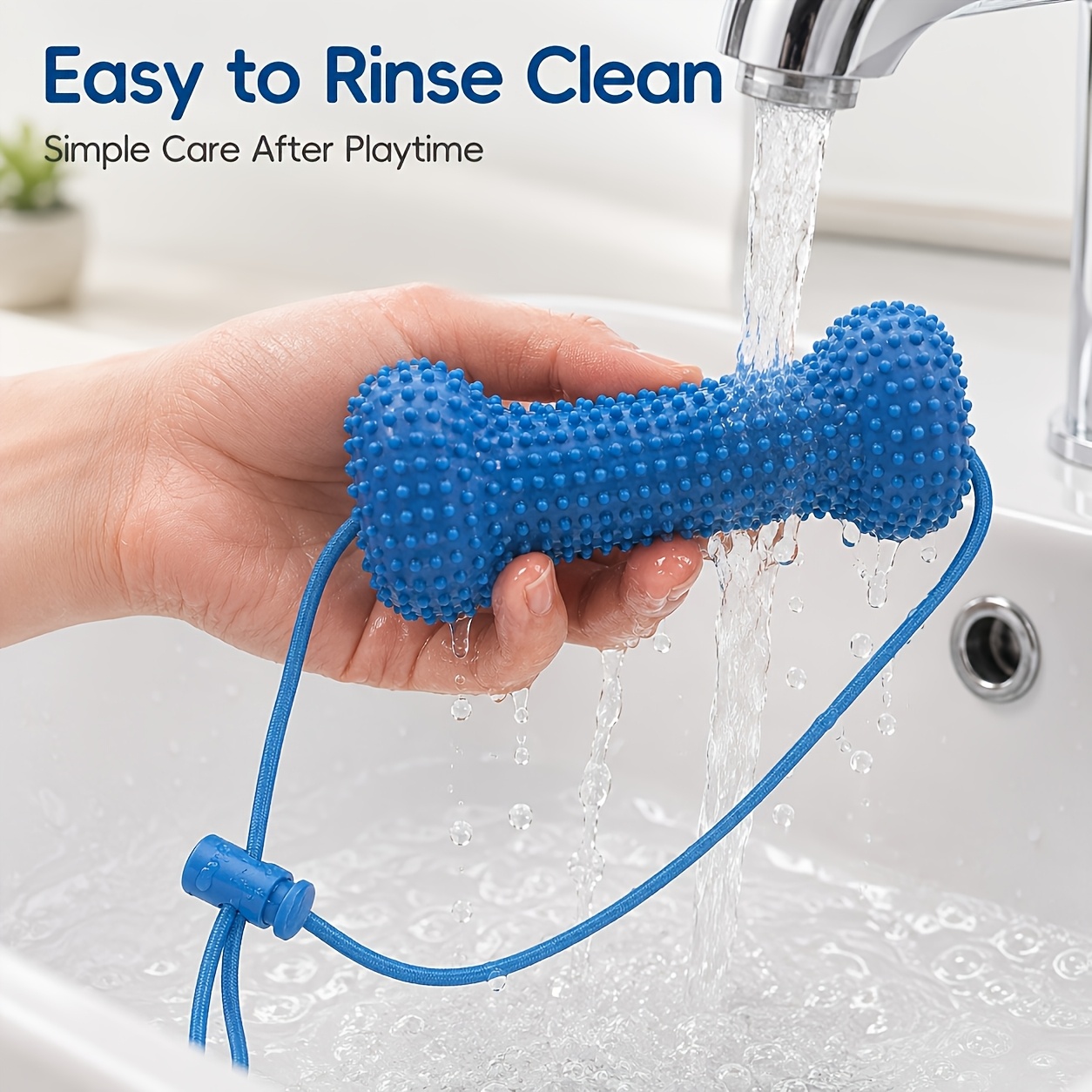 a new durable dog chew toy with an adjustable hanging rope and interactive pulling       versatile and   used for cleaning teeth in     used   at home and outdoors Product details 5