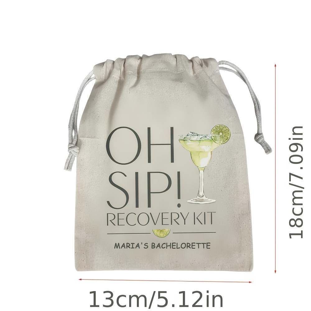 TEMU Gift For Her/him Custom Personalized Margarita Emergency Kit - Customizable Bachelorette Party Favor, Suitable For Bridesmaid Gifts, Bridal