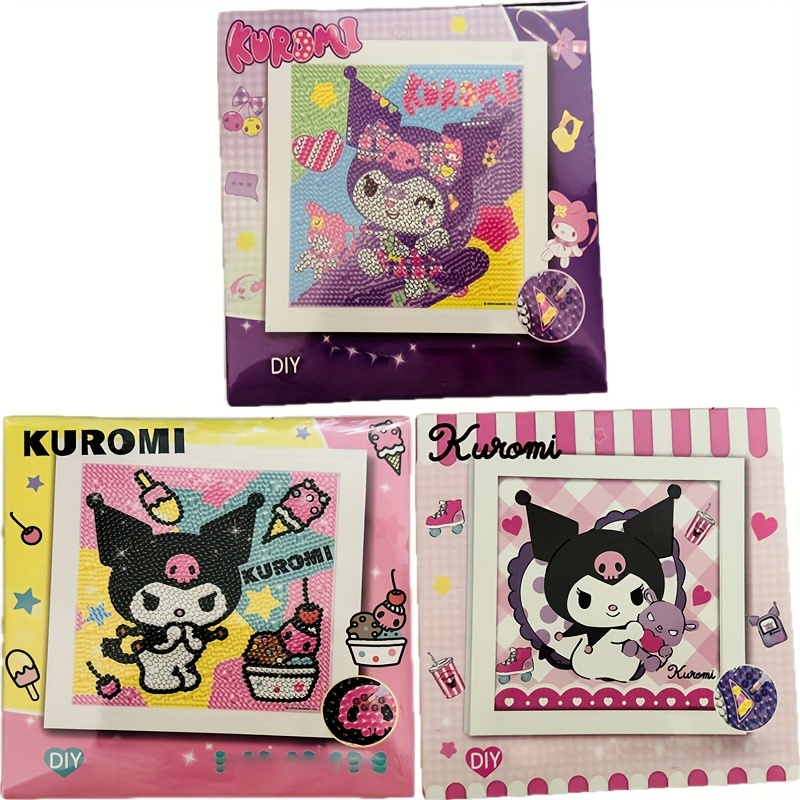 12pcs Sanrio Hello Kitty 5D Diamond Painting Stickers Kits, Cartoon Anime  Theme Diamond Stickers Paint By Numbers Kit DIY Cartoon Theme Stickers