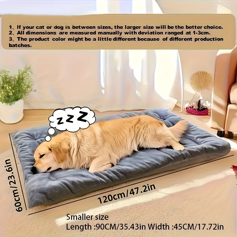 [2026 Newly Upgraded] VVC Oversize Large Plush Dog&Cat Bed Sofa - |Thickened Super Soft Polyester|with Headrest and Raised Edges|Rectangular Design| Available for Small, Medium, and Large Pets