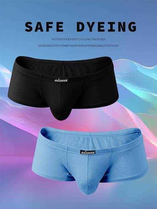 2pcs ardanulo mens modal boxer briefs seamless low breathable underwear high stretch suitable for gym casual attire solid color pouch boxer s no