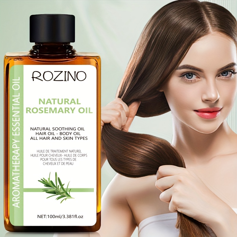 

Rosemary Hair Oil, 100ml - Deep Moisturizing & Smoothing For All Hair Types, Strengthens Roots, Repairs Split Ends, Ideal For Damaged Or Dry Hair