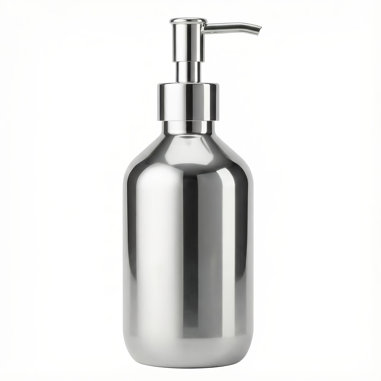 TEMU 1pc Silvery Plastic Shower Gel Dispenser Bottle Bathroom Storage Pet Shampoo Bottle 300ml
