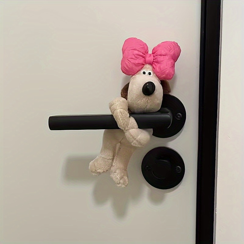 

Adorable Fabric Doll Door Handle Cover - Round Knob Decor For Home