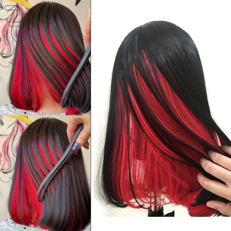TEMU 【女性用】見え隠れ風 ショルダーリング ストレート ボブウィッグ