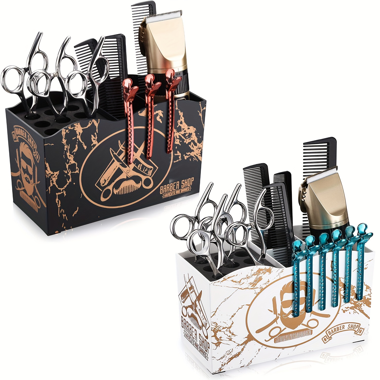 

Barber Scissors Holder Box, Professional Salon Hairdressing Scissors Rack Holder Storage Organizer For Hairstyling Combs Clips Brushes (box Only)
