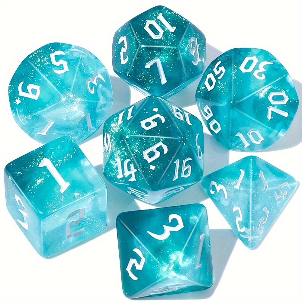 

Dnd Polyhedral Dice Set For Rpg Mtg Role Playing -with 1 Dice Pouchgreat Gift For D&d Player